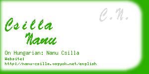 csilla nanu business card